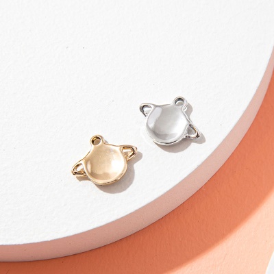 Pendentif de boucle d'oreille en forme de satellite , queue de poisson
