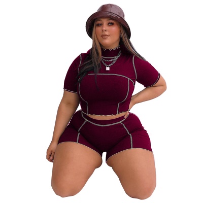 Ensemble deux pièces de yoga sport pour femmes plus size