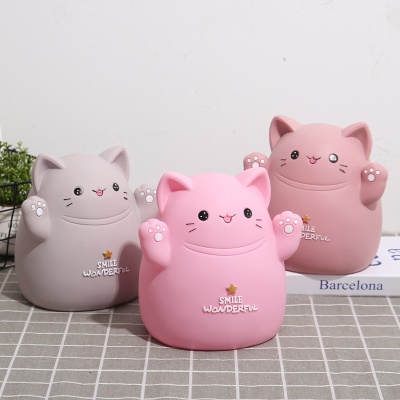 Tirelire en forme de chat adorable caisse d'épargne