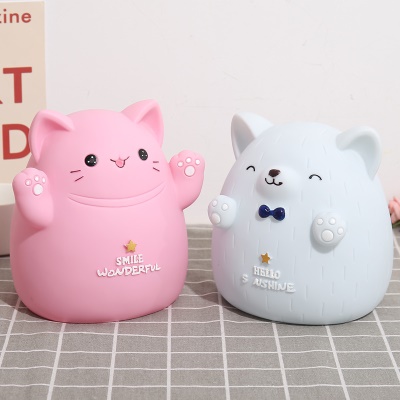 Tirelire en forme de chat adorable caisse d'épargne