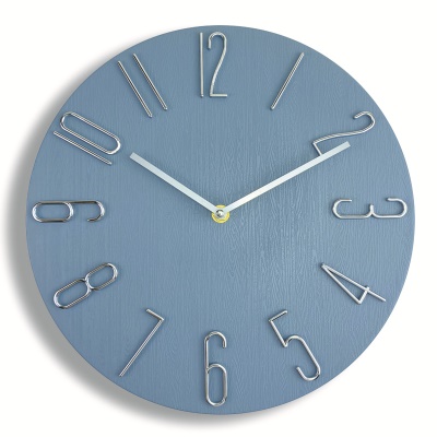 Horloge murale silencieuse de 30cm style européen vintage