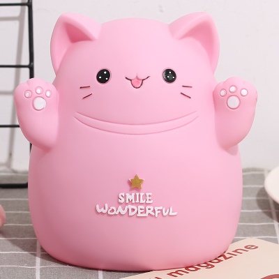 Tirelire en forme de chat adorable caisse d'épargne