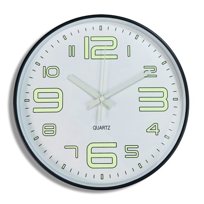 Horloge murale silencieuse de 30cm lumineuse version numérique