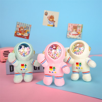 Pendentif en peluche pour porte-clés astronaute