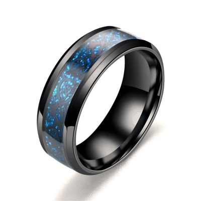 Bague Anneau en Acier Titane Acier inoxydable