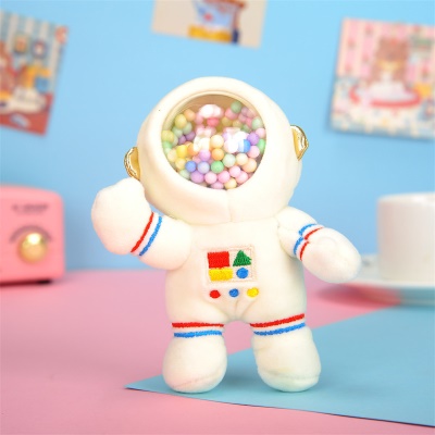 Pendentif en peluche pour porte-clés astronaute