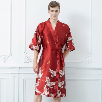 Robe de nuit en soie pour couple