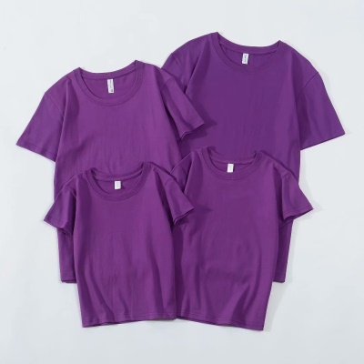 T-shirt col rond manches courtes parent-enfant