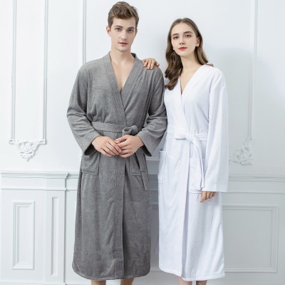 Peignoir pour couple long et  épais