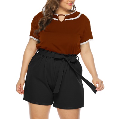 Short décontracté pour femmes grande taille
