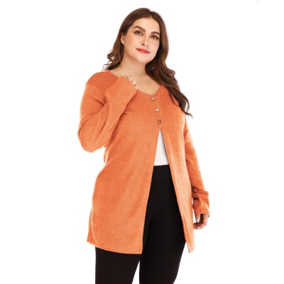 Top femme grande taille cardigan à trois boucles