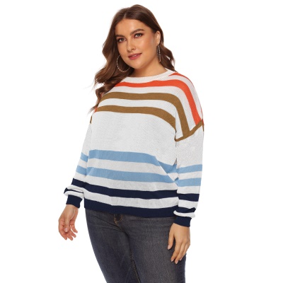 Top femme rayé couleur patchwork