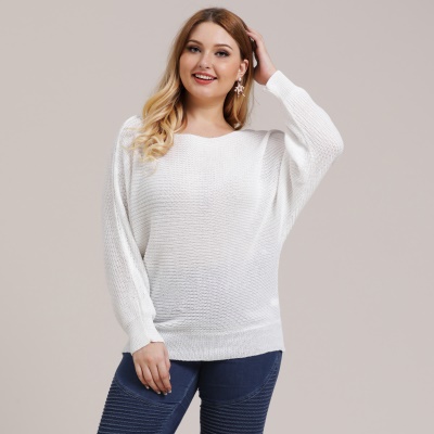 Top femme avec col large et à épaules nues manches chauve-souris tissé