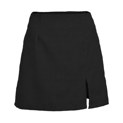 Jupe femme taille haute fendue