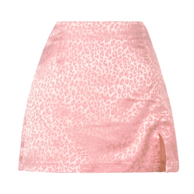 Jupe femme taille haute tartan fente