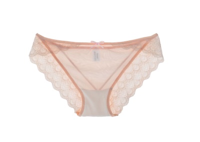 Slip semi-transparent ajouré