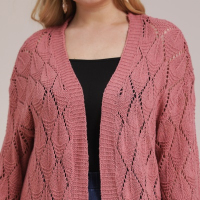 Pull à carreaux creux pour femmes