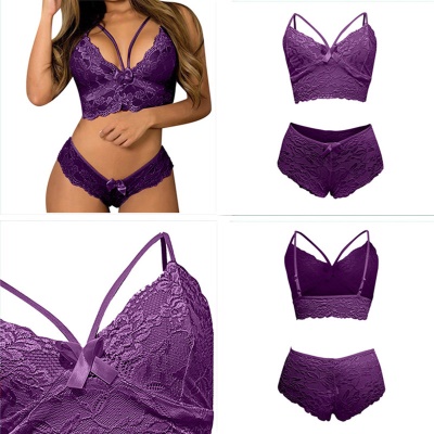 Lingerie sexy femme dentelle arc