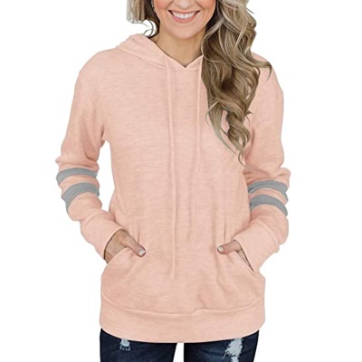 Sweat à capuche ample avec tête rayée