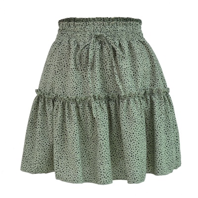 Jupe courte élastique taille haute pour femme