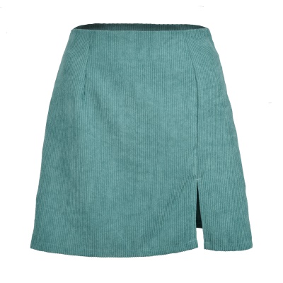 Jupe femme taille haute fendue