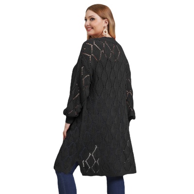 Pull à carreaux creux pour femmes