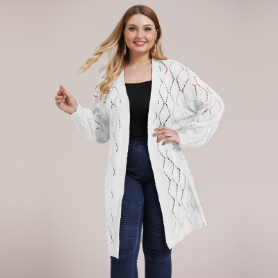 Pull à carreaux creux pour femmes