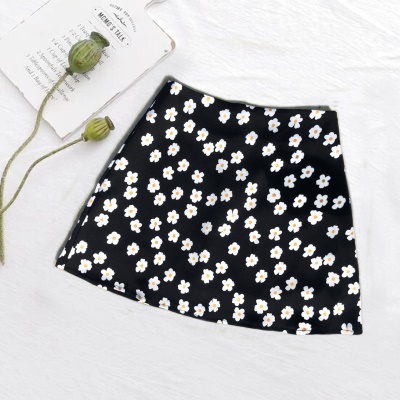 Jupe courte élastique taille haute pour femme