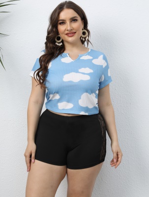 Shorts femmes dentelle patchwork