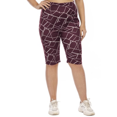 Shorts pour femmes imprimé irrégulier à cinq points de longueur