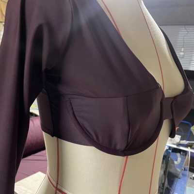 Lingerie sexy femme U col nu dos nu ombilical