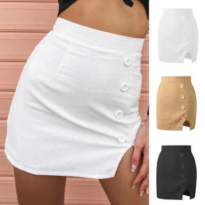 Jupe femme sexy sac hanches slim coupe fendue