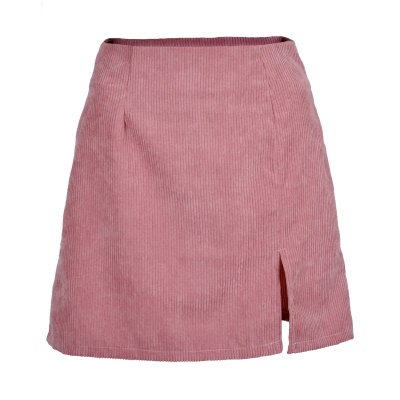 Jupe femme taille haute fendue