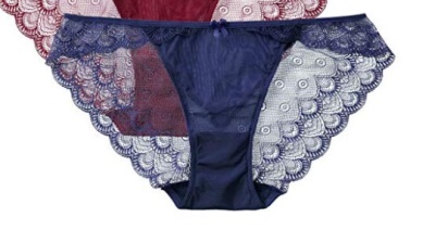 Slip semi-transparent ajouré