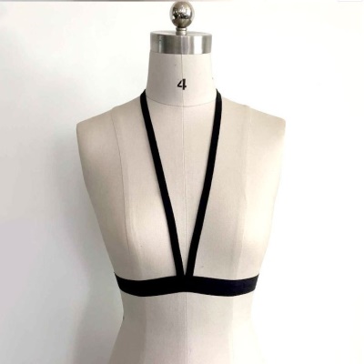 Lingerie érotique pour femmes élastique noir
