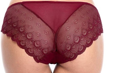 Slip semi-transparent ajouré