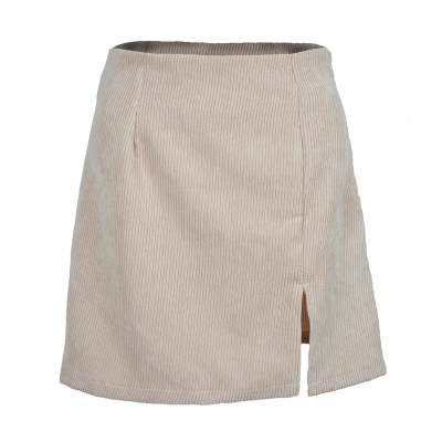 Jupe femme taille haute fendue