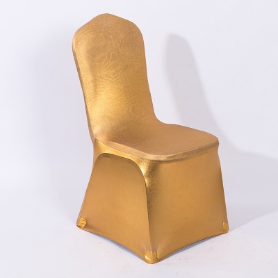 Housse de chaise avec imprimé bronzé entièrement recouvert de fibre de polyester
