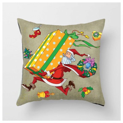 Housse de coussin de Noël Cadeaux de Noël