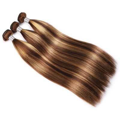 Mèches de cheveux naturels raides