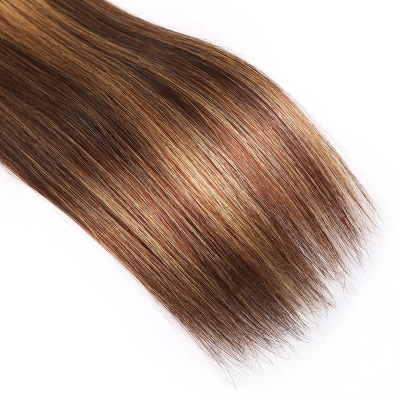 Mèches de cheveux naturels raides