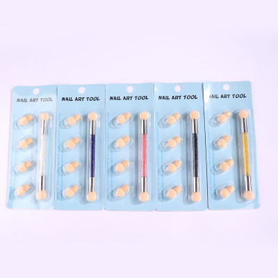 Stylo éponge double tête pour manucure