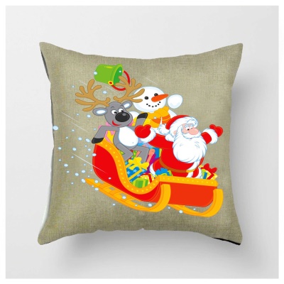 Housse de coussin de Noël Cadeaux de Noël