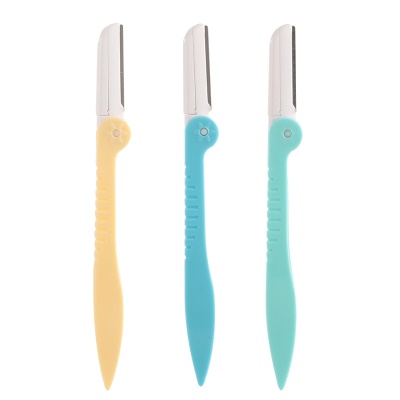 Outils de beauté 3 paires de couteaux à sourcils pliants