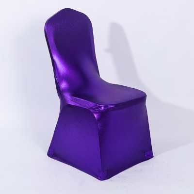 Housse de chaise avec imprimé bronzé entièrement recouvert de fibre de polyester