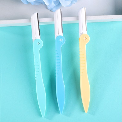 Outils de beauté 3 paires de couteaux à sourcils pliants