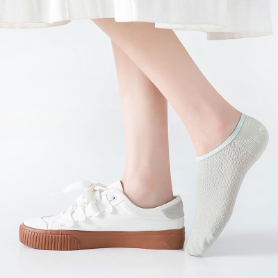 Chaussettes femmes  mesh low band silicone antidérapant