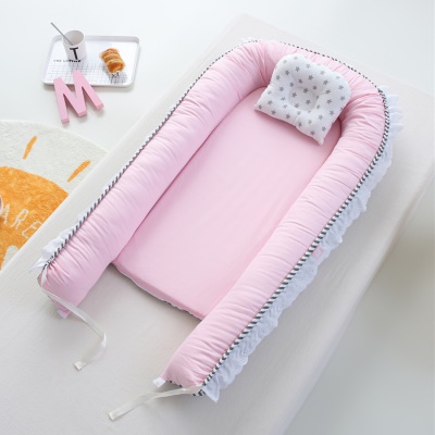 Lit de bébé amovible dentelle dentelle coton