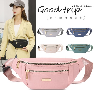 Grande capacité sac banane double fermeture sac poitrine