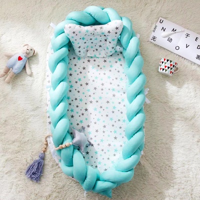 Lit bébé en coton tissé pliant et portable